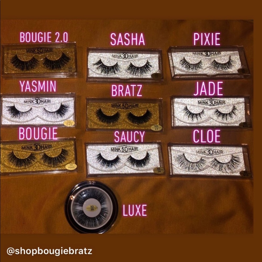 Mink 3D/5d/25mm strip eyelashes